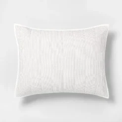 Microstripe Pillow Sham Cream/Gray - Hearth & Hand™ With Magnolia 4 Microstripe Pillow Sham Cream/Gray - Hearth & Hand™ With Magnolia -Hearth and Hand With Magnolia Store GUEST 0411dbda 7209 43ed bfdf 242b502448e9