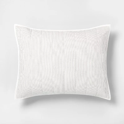 Microstripe Pillow Sham Cream/Gray - Hearth & Hand™ with Magnolia Microstripe Pillow Sham Cream/Gray - Hearth & Hand™ With Magnolia -Hearth and Hand With Magnolia Store GUEST 0411dbda 7209 43ed bfdf 242b502448e9