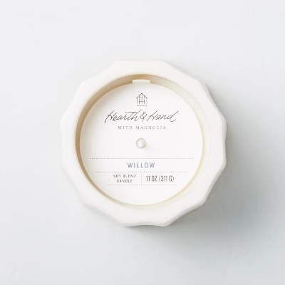 Wide Fluted Speckled Ceramic Willow Jar Candle Tonal Cream 11oz - Hearth & Hand™ with Magnolia Wide Fluted Speckled Ceramic Willow Jar Candle Tonal Cream 11oz - Hearth & Hand™ With Magnolia -Hearth and Hand With Magnolia Store GUEST 10580bb3 973a 4181 a2c5 73de385e112f