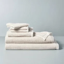 Microstripe Terry Cotton Bath Linens Taupe - Hearth & Hand™ With Magnolia -Hearth and Hand With Magnolia Store GUEST 13e9335a de88 40ad 9488 747fe536691a