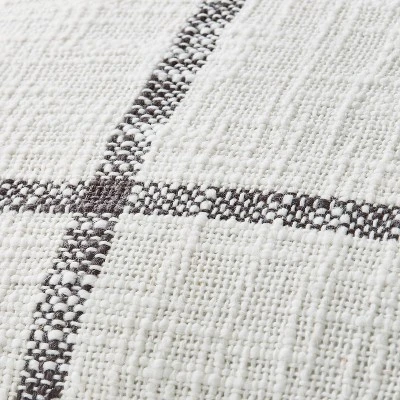 24"x24" Woven Slub Checkered Throw Pillow with Tassels Cream/Gray - Hearth & Hand™ with Magnolia 24"x24" Woven Slub Checkered Throw Pillow With Tassels Cream/Gray - Hearth & Hand™ With Magnolia -Hearth and Hand With Magnolia Store GUEST 2227cb73 af31 40c5 8bdb e1a83f883623