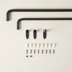 French Return Curtain Rod Matte Black - Hearth & Hand™ With Magnolia -Hearth and Hand With Magnolia Store GUEST 222d72d9 a14d 44cc 9a47 af5b627255f7