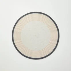 Round Border Stripe Braided Area Rug Neutral - Hearth & Hand™ With Magnolia -Hearth and Hand With Magnolia Store GUEST 23efbf88 d6a6 44d4 a17e 2a0c02a67837