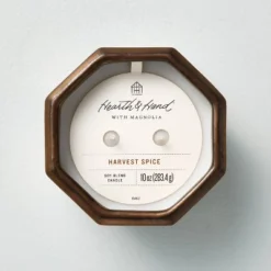 Octagonal Ceramic Harvest Spice Fall Jar Candle Metallic Bronze - Hearth & Hand™ With Magnolia -Hearth and Hand With Magnolia Store GUEST 25595fb8 85fc 4bb6 b060 62e47b9cdce6