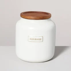 Dry Goods Stoneware Canister With Wood Lid Cream/Brown - Hearth & Hand™ With Magnolia 6 Dry Goods Stoneware Canister With Wood Lid Cream/Brown - Hearth & Hand™ With Magnolia -Hearth and Hand With Magnolia Store GUEST 2c91d4cc d7f4 4ffb ae0c 3739dc8140bd