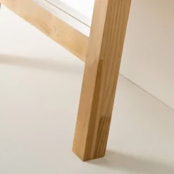 71" Standing Wood Framed Mirror Natural - Hearth & Hand™ With Magnolia -Hearth and Hand With Magnolia Store GUEST 35db195e 7987 4933 82c1 b2b22975adb3