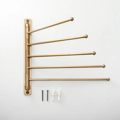 Brushed Metal Swivel Coat Rack Brass Finish - Hearth & Hand™ with Magnolia Brushed Metal Swivel Coat Rack Brass Finish - Hearth & Hand™ With Magnolia -Hearth and Hand With Magnolia Store GUEST 479d790c 0ace 4cec a0c2 659e9a40d021