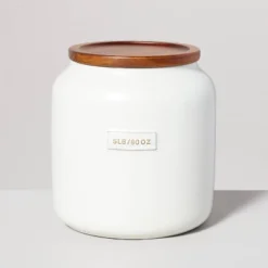 Dry Goods Stoneware Canister With Wood Lid Cream/Brown - Hearth & Hand™ With Magnolia 7 Dry Goods Stoneware Canister With Wood Lid Cream/Brown - Hearth & Hand™ With Magnolia -Hearth and Hand With Magnolia Store GUEST 69719d52 15f0 4519 8406 500a18f94cb3