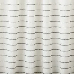 Blanket Stitch Curtain Panel Dark Gray/Cream - Hearth & Hand⢠With Magnolia