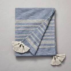 Heathered Stripe Tasseled Woven Throw Blanket - Hearth & Hand™ With Magnolia 4 Heathered Stripe Tasseled Woven Throw Blanket - Hearth & Hand™ With Magnolia -Hearth and Hand With Magnolia Store GUEST 7875158e b8bb 4d10 98bc dd0b4288eb91