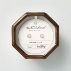 Octagonal Ceramic Autumn Cider Fall Jar Candle Metallic Bronze - Hearth & Hand™ With Magnolia -Hearth and Hand With Magnolia Store GUEST 7dadad54 4053 4cc5 bc97 3c657cf07e18