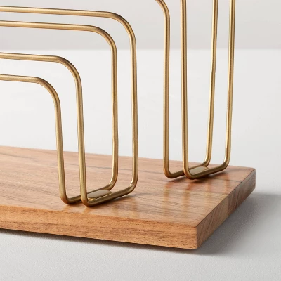 Wood & Steel Letter Sorter Brown/Brass - Hearth & Hand™ with Magnolia Wood & Steel Letter Sorter Brown/Brass - Hearth & Hand™ With Magnolia -Hearth and Hand With Magnolia Store GUEST 843249b4 7cf2 45e0 9a40 75d02133dd1f