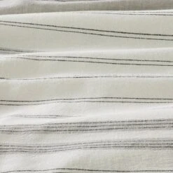 Alternating Pinstripe Comforter & Sham Set Gray/Cream - Hearth & Hand™ With Magnolia