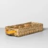 3 Compartment Woven Tank Tray With Leather Handles Beige - Hearth & Hand™ With Magnolia -Hearth and Hand With Magnolia Store GUEST 8c2d4e55 811d 458e 87af a93405b01f99