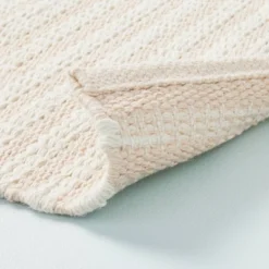 Textured Stripe Indoor/Outdoor Woven Area Rug Beige/Cream - Hearth & Hand™ With Magnolia -Hearth and Hand With Magnolia Store GUEST 925d7728 e4f3 4810 930a a2a2166b743a