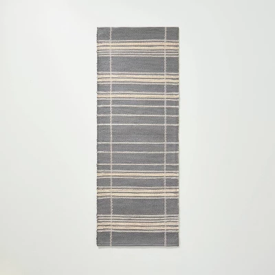 Wool Blend Variegated Stripe Area Rug Dark Gray - Hearth & Hand™ with Magnolia Wool Blend Variegated Stripe Area Rug Dark Gray - Hearth & Hand™ With Magnolia -Hearth and Hand With Magnolia Store GUEST 92c25b25 db9d 470d 841c 6434b20d6fb9