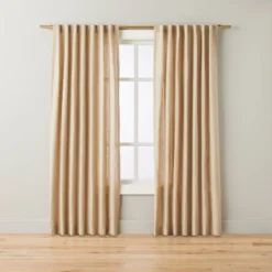 Fleck Stripe Leno Weave Curtain Panel Natural - Hearth & Hand™ With Magnolia -Hearth and Hand With Magnolia Store GUEST 9976e7d5 9983 49c8 a432 f89edf15ed43