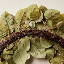 24" Faux Fall Leaf Wreath - Hearth & Hand™ With Magnolia -Hearth and Hand With Magnolia Store GUEST a26e451f 463e 4999 af5d fe05e515e3f6