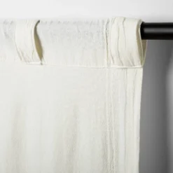 Tonal Texture Curtain Panel Sour Cream - Hearth & Hand™ With Magnolia -Hearth and Hand With Magnolia Store GUEST a3759400 9398 4b46 97a0 2fba23657e88