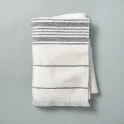 Multistripe Bath Towels Cream/Gray - Hearth & Hand™ With Magnolia -Hearth and Hand With Magnolia Store GUEST a3ab88f0 8654 425b a1f7 f62caee554f1