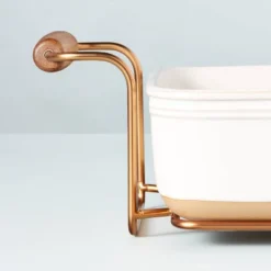 4.25qt Oven-to-Table Stoneware Baking Dish With Cradle Carrier Cream/Clay - Hearth & Hand™ With Magnolia -Hearth and Hand With Magnolia Store GUEST a6a6fc4c f8f3 4913 a404 ef592b5d98a2