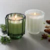 2pk Fluted Glass Candle Gift Set - Cypress & Pine/Mulled Spice 4.6oz - Hearth & Hand™ With Magnolia -Hearth and Hand With Magnolia Store GUEST a78d43bc a129 4179 862d 5e695b315238