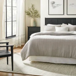 Engineered Hem Stripes Curtain Panel Cream/Gray - Hearth & Hand™ With Magnolia -Hearth and Hand With Magnolia Store GUEST ad95d83d b0b9 44d5 9bce d75c7c8d927f