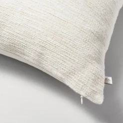Textured Slub Stripe Square Throw Pillow Cream/Khaki - Hearth & Hand™ With Magnolia -Hearth and Hand With Magnolia Store GUEST b12016b7 875d 46eb 8348 aef66ade7620