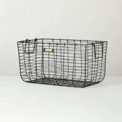 Wire Storage Basket Black - Hearth & Hand With Magnolia 7 Wire Storage Basket Black - Hearth & Hand With Magnolia -Hearth and Hand With Magnolia Store GUEST b22a1734 78e8 485f ac33 f45b9366683c