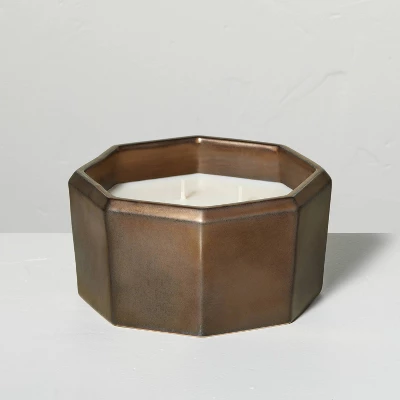 Octagonal Ceramic Cashmere & Suede Fall Jar Candle Metallic Bronze - Hearth & Hand™ with Magnolia Octagonal Ceramic Cashmere & Suede Fall Jar Candle Metallic Bronze - Hearth & Hand™ With Magnolia -Hearth and Hand With Magnolia Store GUEST bb6f1e7c 11d2 4ed8 a084 2f6573d24c6b 2