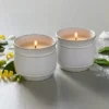 2pk Barrel Ceramic Candle Gift Set - Salt/Canvas 4oz - Hearth & Hand™ With Magnolia -Hearth and Hand With Magnolia Store GUEST be999fe9 ec80 4a4e 9c1e 4c150008af01