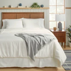 Fine Stripe Duvet & Sham Set Twilight Taupe/Sour Cream - Hearth & Hand™ With Magnolia 4 Fine Stripe Duvet & Sham Set Twilight Taupe/Sour Cream - Hearth & Hand™ With Magnolia -Hearth and Hand With Magnolia Store GUEST c27ed094 d019 497e 86b4 0a670b3b9450