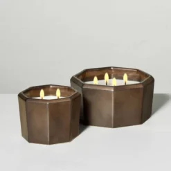 Octagonal Ceramic Harvest Spice Fall Jar Candle Metallic Bronze - Hearth & Hand™ With Magnolia -Hearth and Hand With Magnolia Store GUEST c2d76d0f 821b 4b02 b2fe 1a79665ccca4 3