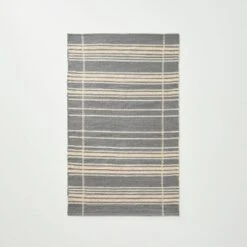 Wool Blend Variegated Stripe Area Rug Dark Gray - Hearth & Hand™ With Magnolia 6 Wool Blend Variegated Stripe Area Rug Dark Gray - Hearth & Hand™ With Magnolia -Hearth and Hand With Magnolia Store GUEST c629a83d a738 4bab bd2a 06965392a6e8