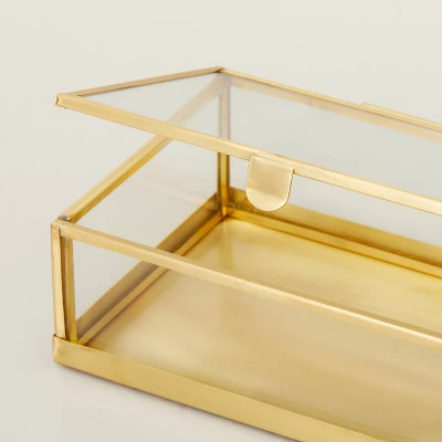 4"x6" Metal & Glass Trinket Box Brass Finish - Hearth & Hand™ with Magnolia 4"x6" Metal & Glass Trinket Box Brass Finish - Hearth & Hand™ With Magnolia -Hearth and Hand With Magnolia Store GUEST d1d593a0 88ae 4cfe a489 3a8dba6d6e3b