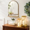 Arched Metal Frame Mirror With Shelf Brass Finish - Hearth & Hand™ With Magnolia 1 Arched Metal Frame Mirror With Shelf Brass Finish - Hearth & Hand™ With Magnolia -Hearth and Hand With Magnolia Store GUEST d1efb9c9 c566 4f4b b3eb 2e329ce27b7f