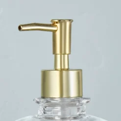 Sculpted Glass Soap/Lotion Pump Dispenser Clear/Brass - Hearth & Hand™ With Magnolia 4 Sculpted Glass Soap/Lotion Pump Dispenser Clear/Brass - Hearth & Hand™ With Magnolia -Hearth and Hand With Magnolia Store GUEST d413e622 c778 407d a23b 34911bd8705e