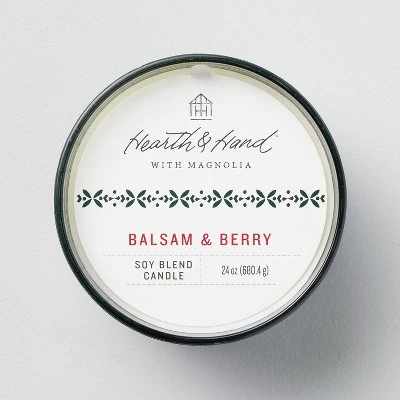 Textured Glass Balsam & Berry Jar Christmas Candle Green 24oz - Hearth & Hand™ with Magnolia Textured Glass Balsam & Berry Jar Christmas Candle Green 24oz - Hearth & Hand™ With Magnolia -Hearth and Hand With Magnolia Store GUEST d48e92f0 1c85 47c7 aad6 c55dc689abe6