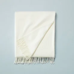 Solid Hemstitch With Fringe Throw Blanket - Hearth & Hand™ With Magnolia -Hearth and Hand With Magnolia Store GUEST d514af1b 5e17 4899 b34d c457ac7ff1f0