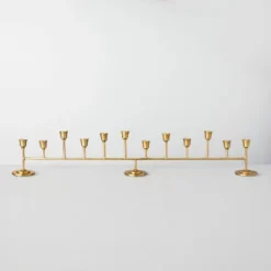 Antiqued Metal Taper Candelabra Brass Finish - Hearth & Hand™ With Magnolia -Hearth and Hand With Magnolia Store GUEST d62a3121 0a9e 4351 ac83 c05923aa585d