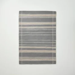 Wool Blend Variegated Stripe Area Rug Dark Gray - Hearth & Hand™ With Magnolia 7 Wool Blend Variegated Stripe Area Rug Dark Gray - Hearth & Hand™ With Magnolia -Hearth and Hand With Magnolia Store GUEST dfeaf7b3 fe91 42d0 a761 a75fb13a64e0