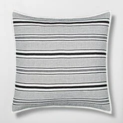 Textured Stripe Pillow Sham Dark Gray/Cream - Hearth & Hand With Magnolia 6 Textured Stripe Pillow Sham Dark Gray/Cream - Hearth & Hand With Magnolia -Hearth and Hand With Magnolia Store GUEST e5d23bbb adcc 4d87 a960 dc48647436f7