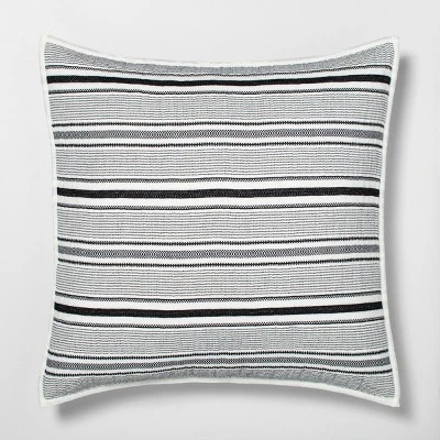 Textured Stripe Pillow Sham Dark Gray/Cream - Hearth & Hand with Magnolia Textured Stripe Pillow Sham Dark Gray/Cream - Hearth & Hand With Magnolia -Hearth and Hand With Magnolia Store GUEST e5d23bbb adcc 4d87 a960 dc48647436f7