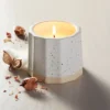 Wide Fluted Speckled Ceramic Canvas Jar Candle Tonal Cream 11oz - Hearth & Hand™ With Magnolia -Hearth and Hand With Magnolia Store GUEST e77d9f85 5685 44e3 9780 f12f2eeb5f11