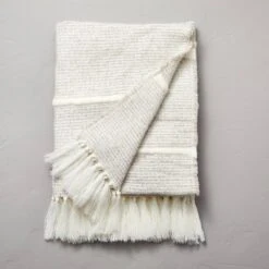 Heathered Stripe Woven Throw Blanket - Hearth & Hand™ With Magnolia -Hearth and Hand With Magnolia Store GUEST e8ea1114 2902 4a51 958f f35475e1447e