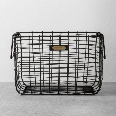 Wire Storage Basket Black - Hearth & Hand with Magnolia Wire Storage Basket Black - Hearth & Hand With Magnolia -Hearth and Hand With Magnolia Store GUEST efe86eae 04b3 4a40 b0c6 ffcdb651f04d