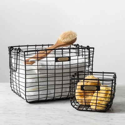 Wire Storage Basket Black - Hearth & Hand with Magnolia Wire Storage Basket Black - Hearth & Hand With Magnolia -Hearth and Hand With Magnolia Store GUEST f0c519ce 1aee 4b83 b57c d2d655742327