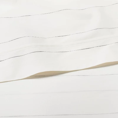 Cotton Percale Thin Stripe Sheet Set Sour Cream/Railroad Gray - Hearth & Hand™ with Magnolia Cotton Percale Thin Stripe Sheet Set Sour Cream/Railroad Gray - Hearth & Hand™ With Magnolia -Hearth and Hand With Magnolia Store GUEST f1cbc3fb 3682 4dac a303 3e47a2d874c5