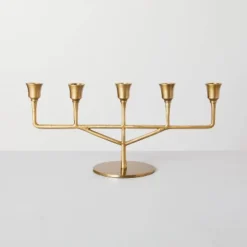 Antiqued Metal Taper Candelabra Brass Finish - Hearth & Hand™ With Magnolia -Hearth and Hand With Magnolia Store GUEST f772f2f8 472d 4bc2 8b20 dcb1cf36038a