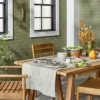 10pc Fall Plaid & Stripe Bamboo-Melamine Picnic Set Tan/Blue/Cream - Hearth & Hand™ With Magnolia -Hearth and Hand With Magnolia Store GUEST fb60bf4d 7ffd 4815 9551 1fcf3a2d5a05